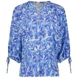 Blouse - Gevoerde Zoom - Bloemenprint - Lange Mouw - Normale Pasvorm