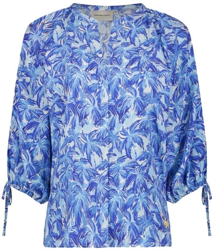 Blouse - Gevoerde Zoom - Bloemenprint - Lange Mouw - Normale Pasvorm