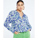 Fabienne Chapot - Blue Popping Flowers - Blouse - Blauw