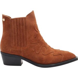 Fabienne Chapot - Tammy Boot - Enkellaarsjes - Camel - Suède