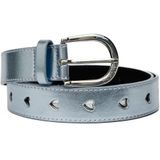 Fabienne Chapot Acc-423-blt-ss24 cut it out heart belt light blue metallic