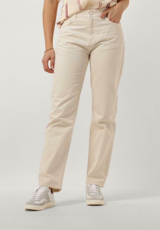 Fabienne Chapot Lola Straight Jeans Dames - Broek - Creme - Maat 25/32