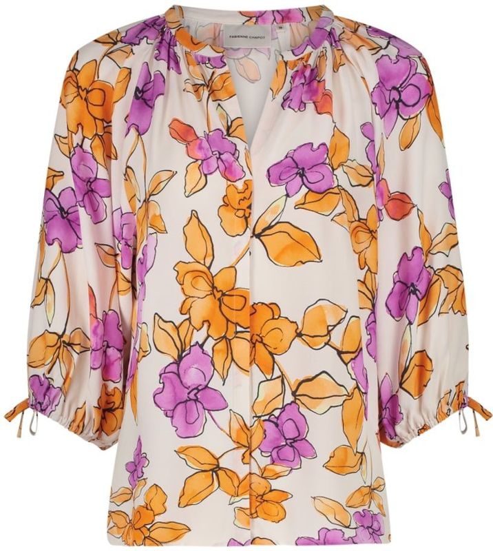 Fabienne Chapot - Cooper Blouse - Multicolor - Viscose - Driekwart Mouwen