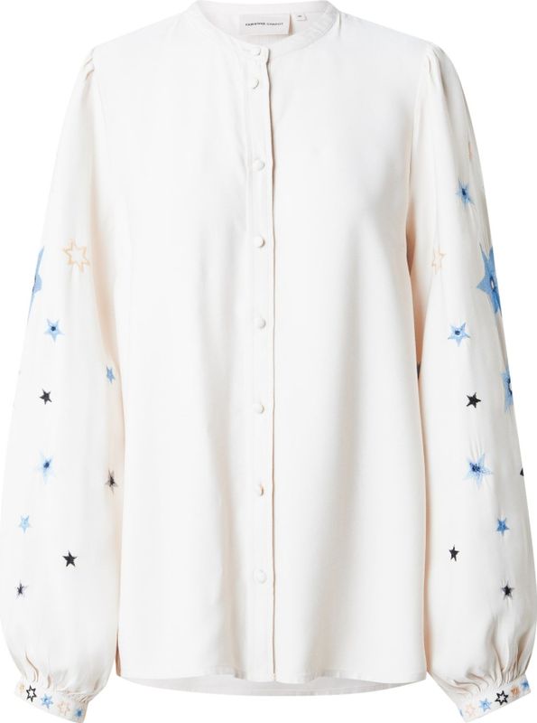 Fabienne Chapot - Starlight Blouse - Cream White - Viscose - Pofmouwen