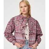 Fabienne Chapot - Floral Print Gewatteerde Jas - Veelkleurig - Katoen