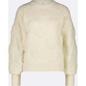 Fabienne Chapot Bibian Heart Pullover Truien & vesten Dames - Sweater - Hoodie - Vest- Ecru