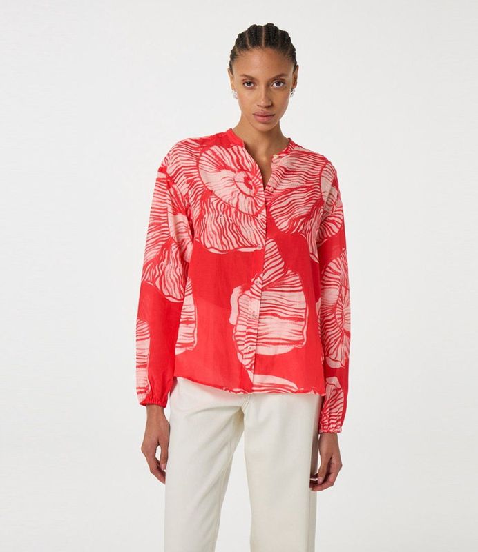 Fabienne Chapot Blouse  crème / rood