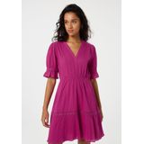 Tricot Jurk - Roze - 100% Biologisch Katoen - Lange Mouwen