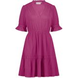 Tricot Jurk - Roze - 100% Biologisch Katoen - Lange Mouwen