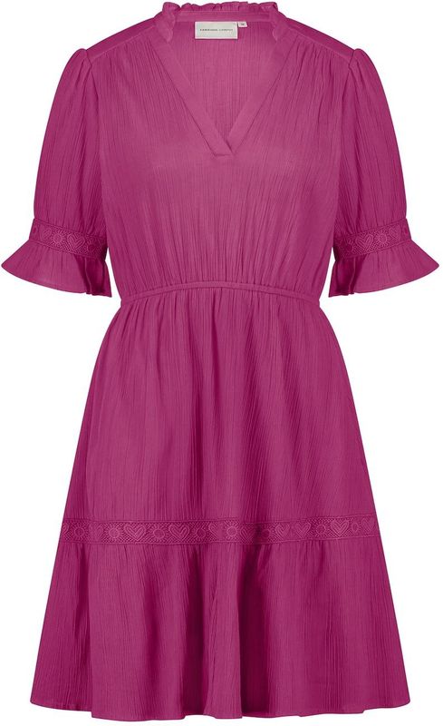 Tricot Jurk - Roze - 100% Biologisch Katoen - Lange Mouwen