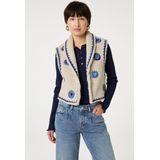 Fabienne Chapot - Sunny Gilet - Beige - Dames - 100% Katoen