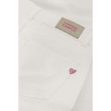 Jeans - Wit - Katoen - Uitlopende Pijpen - Mid-Rise Cut