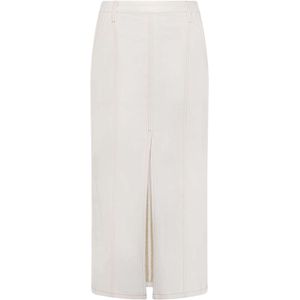 Fabienne Chapot, Dames, Rokken, Wit, Maat: XS Denim,