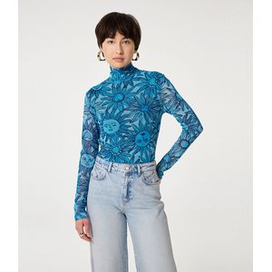 Fabienne Chapot - Jane Top - Blauw - Dames - Turtleneck - Lange Mouwen