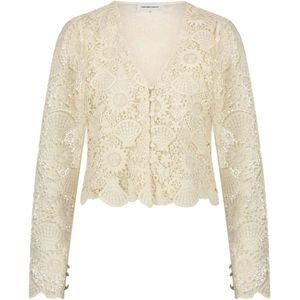 Fabienne Chapot, Dames, Blouses & Shirts, Beige, Maat: XS
