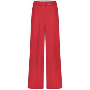 Fabienne Chapot - Nelsan - Chino Broek - Rood - Elastan Polyester Viscose