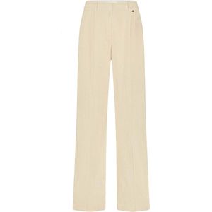Fabienne Chapot, Dames, Broeken, Beige, Maat: L Linnen,