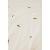 CLTTSH22SS250175 - T-shirt - Cosy White/Oranje - 100% Biologisch Katoen