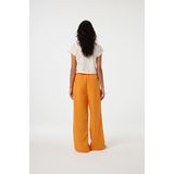 CLTTSH22SS250175 - T-shirt - Cosy White/Oranje - 100% Biologisch Katoen