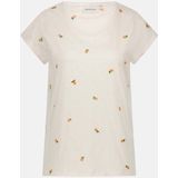 CLTTSH22SS250175 - T-shirt - Cosy White/Oranje - 100% Biologisch Katoen