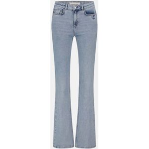 Fabienne Chapot - Flare Jeans - Blauw - Acryl Katoen Polyamide Polyester