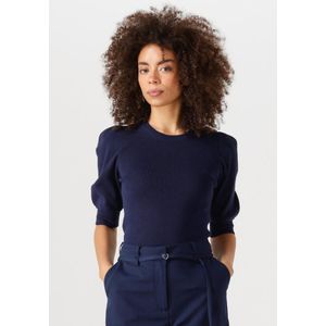 Fabienne Chapot Lillian Short Sleeve Pullover Truien & vesten Dames - Sweater - Hoodie - Vest- Donkerblauw - Maat XL