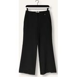 Fabienne Chapot - Puck Trousers 9001 - Broeken - Zwart - Hoge Taille - Extra Lange Pijpen