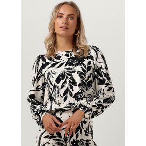 Jansen Amsterdam - Botanische Midi Jurk - Wit - Viscose