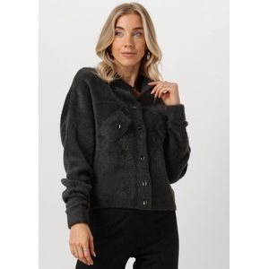 Jansen Amsterdam P263 Vest Benja Truien & vesten Dames - Sweater - Hoodie - Vest- Antraciet