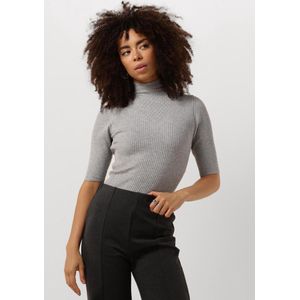 Jansen Amsterdam Fn154 Top Bodil Tops & T-shirts Dames - Shirt - Antraciet - Maat S