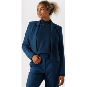 Jansen Amsterdam Wtq267 Blazer Bowie Blazers Dames - Blauw - Maat L
