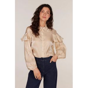 Jansen Amsterdam - Bliss W24 Sq 783 000130 - Blouse - Beige