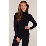 Jansen Amsterdam Dames Trui Blauw Bobby turtle dark blue