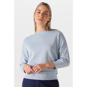 Jansen Amsterdam Ilona Trui Long Sleeve Dames - Lichtblauw