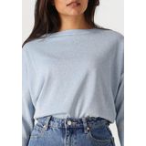 Jansen Amsterdam - Ilona Trui LK 194 - Dames - Blauw - Lange Mouw