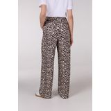 Jansen Amsterdam - Romana Broek - Bruin - Dames - Leer