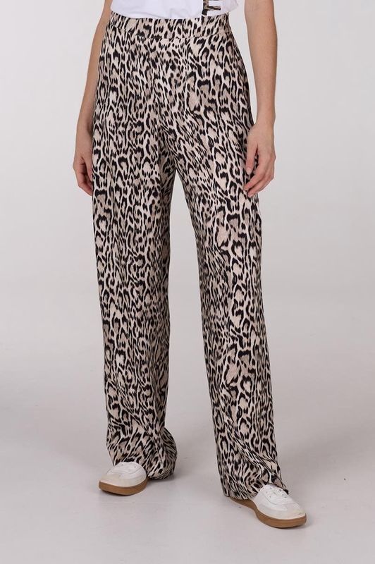 Jansen Amsterdam - Romana Broek - Bruin - Dames - Leer