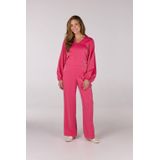 Jansen Amsterdam - Sam Blouse SQ 168 - Blouse - Roze - Leer