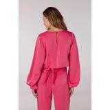 Jansen Amsterdam - Sam Blouse SQ 168 - Blouse - Roze - Leer