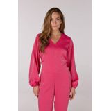 Jansen Amsterdam - Sam Blouse SQ 168 - Blouse - Roze - Leer