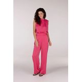 Jansen Amsterdam - Dames Broek - Roze - Wijde Pasvorm