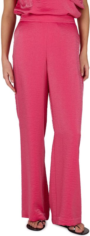 Jansen Amsterdam - Dames Broek - Roze - Wijde Pasvorm