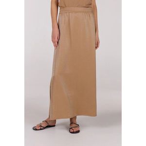 Jansen Amsterdam - Fran Rok - A-lijnrok - Tobacco - Lichtgewicht Stoffen