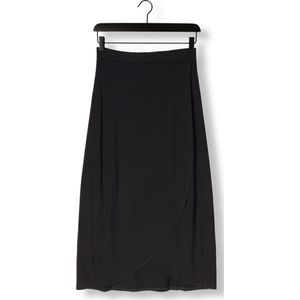 Jansen Amsterdam - Wikkelrok - Zwart - Dames - Lange Omslagrok
