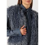 Jansen Amsterdam - Dali Gilet FF 276 Fake Fur - Donkergrijs - Dames