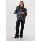 Jansen Amsterdam - Dali Gilet FF 276 Fake Fur - Donkergrijs - Dames