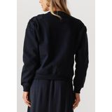 Jansen Amsterdam - Gaby Trui SW 156 Long Sleeve - Donkerblauw - Truien & Vesten Dames