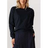Jansen Amsterdam - Gaby Trui SW 156 Long Sleeve - Donkerblauw - Truien & Vesten Dames