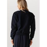 Jansen Amsterdam - Gaby Trui SW 156 Long Sleeve - Donkerblauw - Truien & Vesten Dames