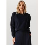 Jansen Amsterdam - Gaby Trui SW 156 Long Sleeve - Donkerblauw - Truien & Vesten Dames